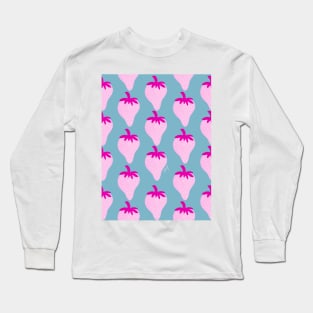 Strawberries Seamless Pattern Long Sleeve T-Shirt